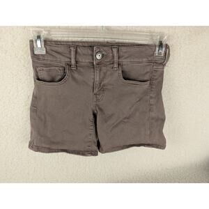 American Eagle Outfitters AEO Shorts Women’s 2 Mauve Midi Super Stretch Soft